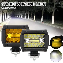 2Pcs Spot Flood Combo Beam Led Light Bars Off Road LED Work Light For Car 4x4 ATV SUV Led Auxiliary Modified Headlights