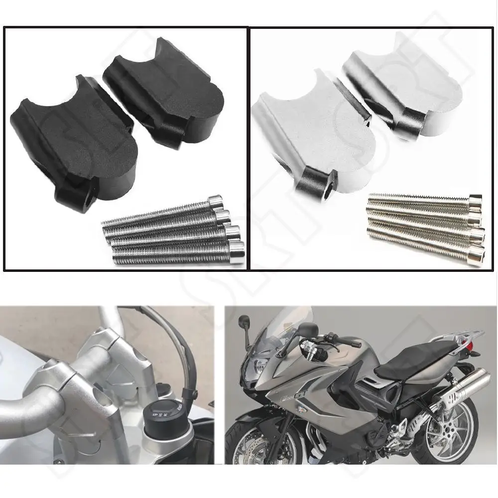 

Fits for BMW F800GT F800GS GS F800 GT 2014 2015 2016 2017 2018 Motorcycle Handlebar Risers Heightening Blocks Mount Adapters Kit