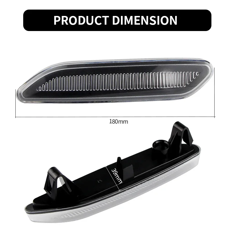 Side Marker Turn Signal Light Housing FOR MINI Countryman R60 Hatchback Paceman R61 Coupe 2010-2016 63139802570