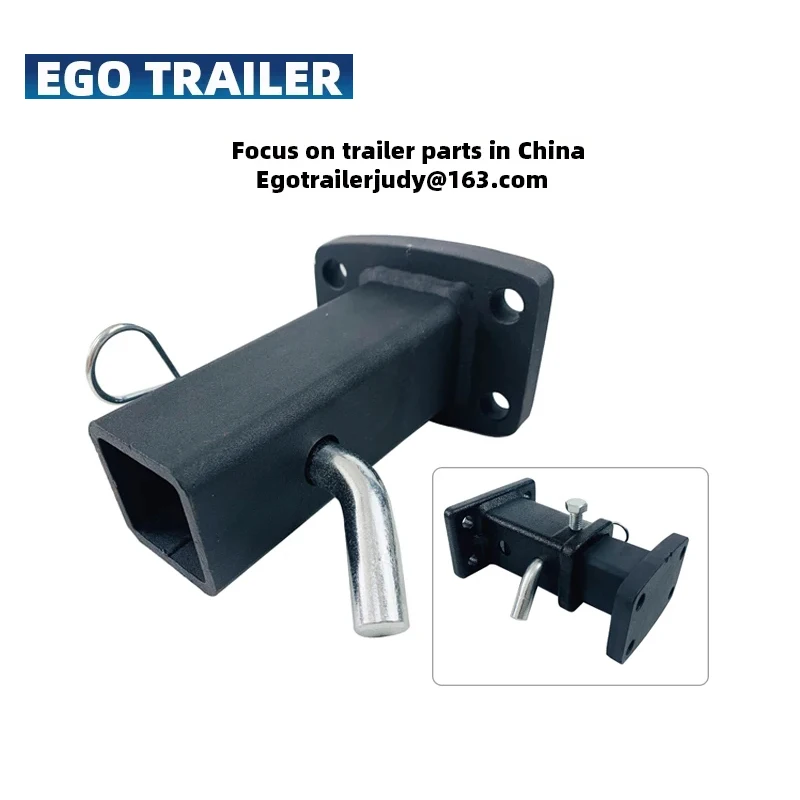 EgoTrailer Trailer 50X50 Pintle Hook Receiver Hitch Adapter Plate Mount Camper RV Parts Caravan Accessories