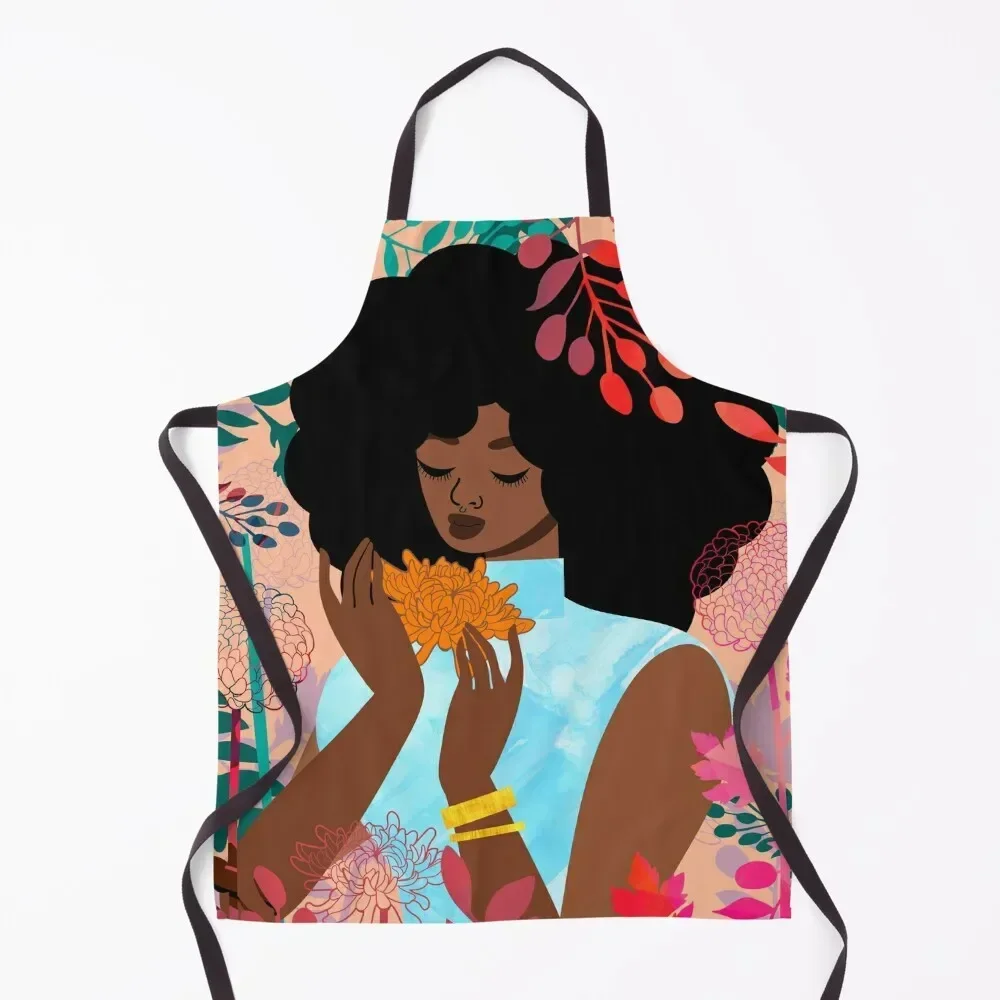 

Chrysanthemums in November Apron useful gadgets for home Kitchen Man for women with pocket Apron