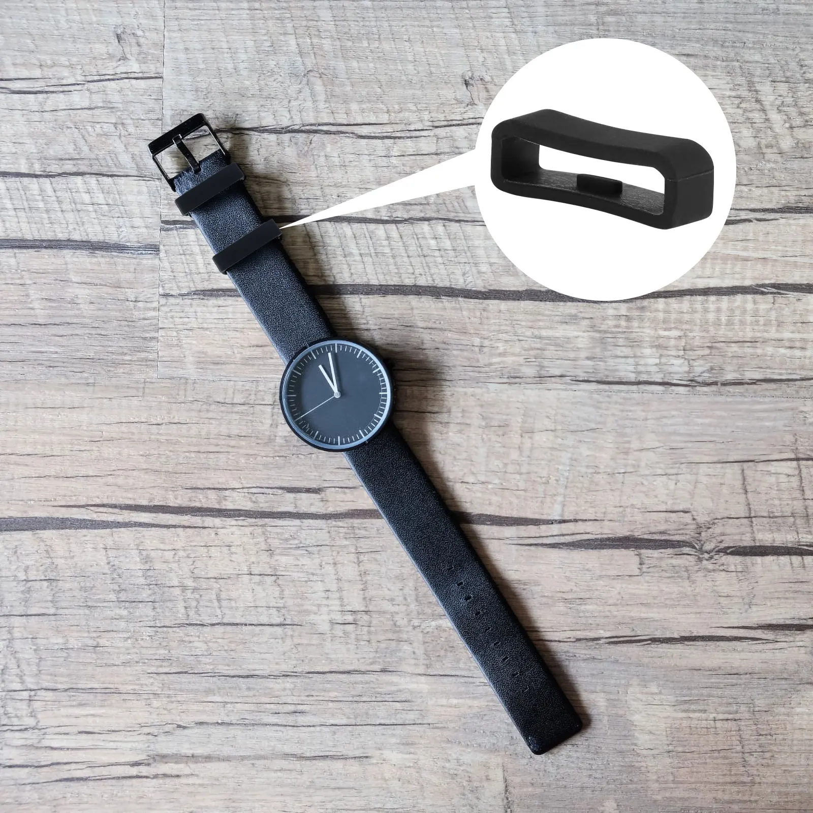 

4pcs Silicone Watch Bezel Strap Band Loop Retaining Holder For Smartwatches Replacement Comfort Fit Security Accessory