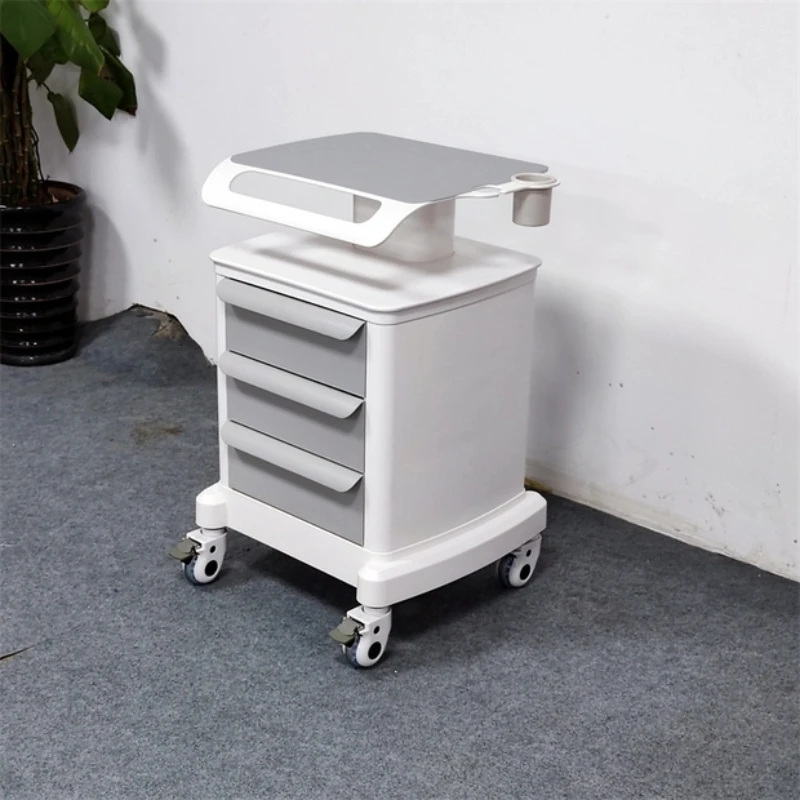 Carrello per salone di bellezza cosmetico Utilità per pulizia dei capelli Carrello per salone di rotolamento Barbiere medico Carrito Mobili per