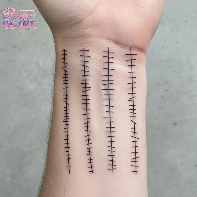 Hot Sale 1PC New Technology Magic Waterproof Semi Permanent Sticker Scar Temporary Tattoo For Daily Use