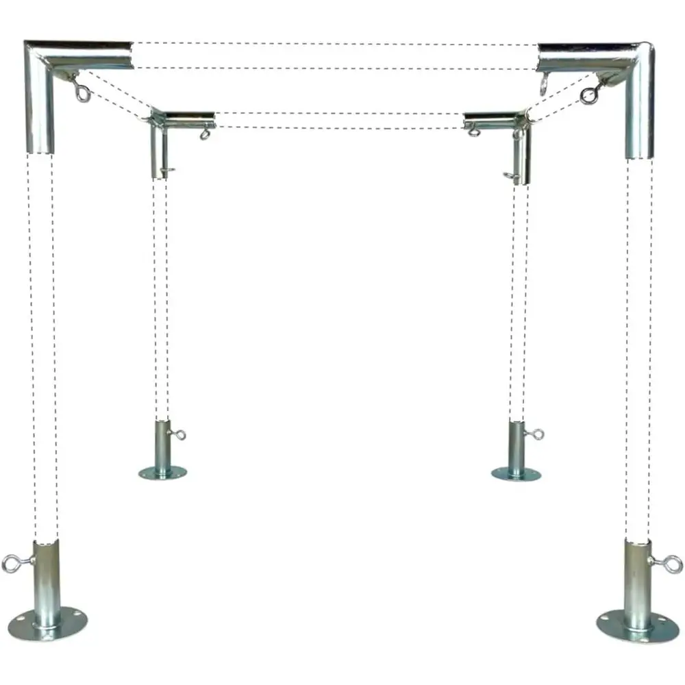 

Квадратный тент-навес для торговой палатки с комплектом фитингов для труб EMT (для труб диаметром 1-5/8 дюйма), выберите размер