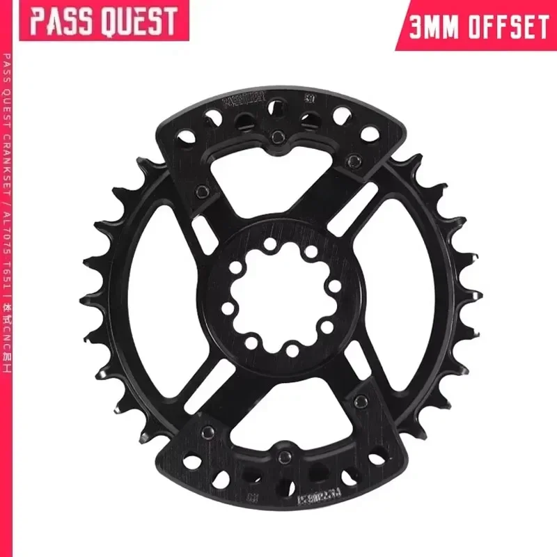 

PASS QUEST- 8 Nails specification New Wide Tooth Belt Guard Plate Direct Mount Crank XX Eagle Bike Guard Plate Bike Accessories