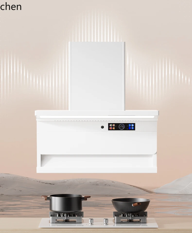 

HXL range hood white kitchen large suction range hood top side suction machine