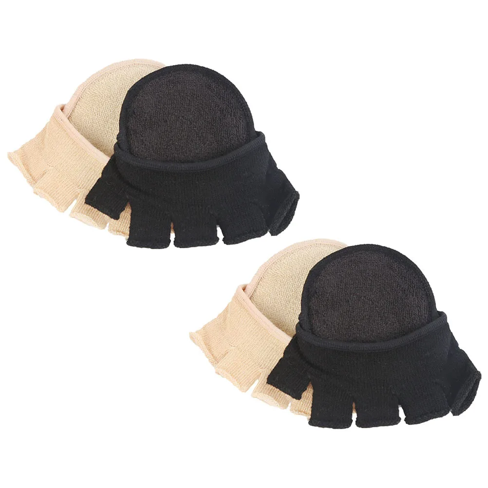 Women'S Half Toe Socks Breathable Non-Slip Liner For Sandals High Heels Open Toe Shoes Forefoot Sole Pad Invisible Sock