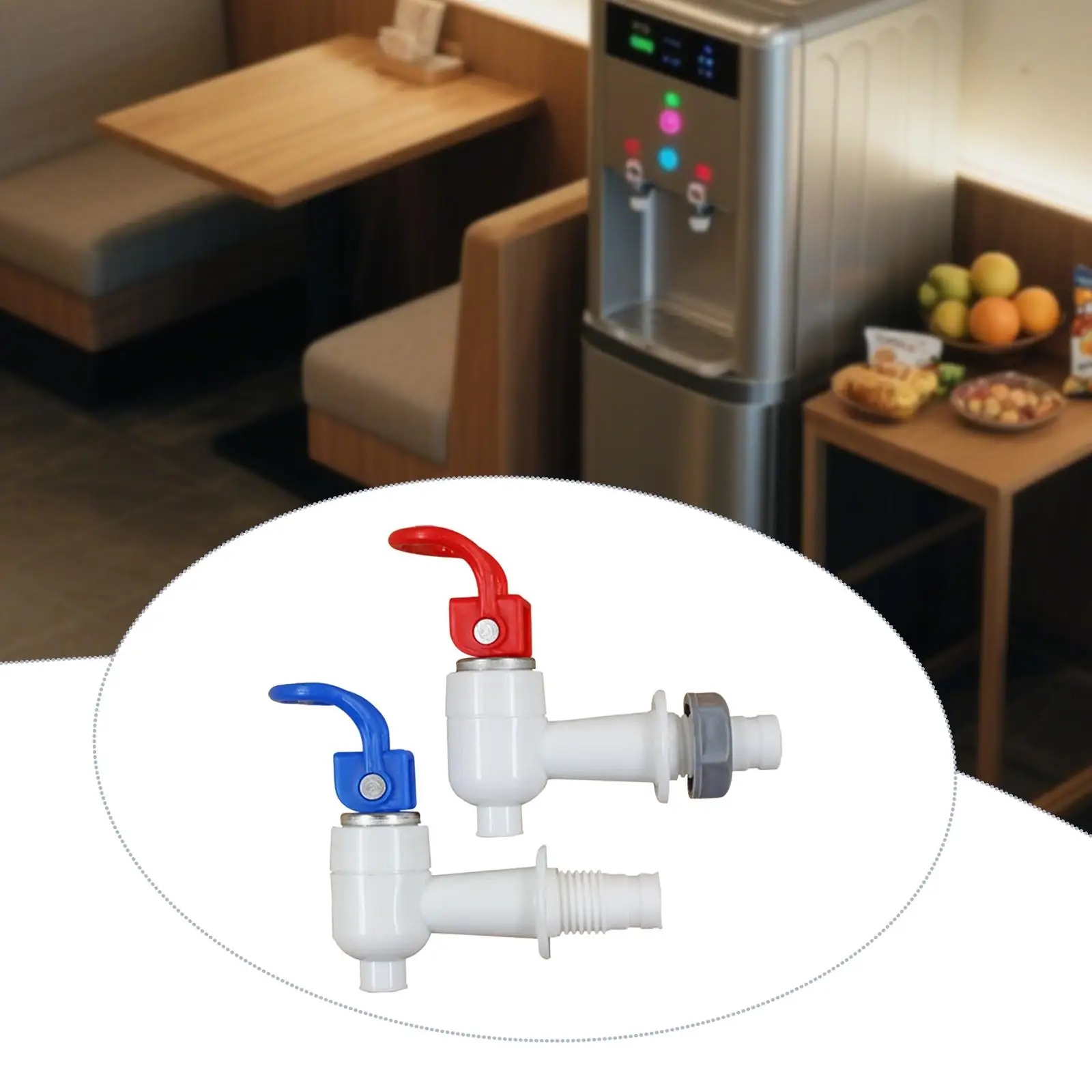 2x 교체 쿨러 수도꼭지 음료 레버 푸어 밸브 외부 스레드 워터 크록 탭 노즐 액세서리 뜨거운 냉수 스피곳