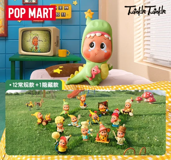 POPMART 123, Twinkle Twinkle Series Blind Box Be A Little Star Kawaii Dekor, kreative Mystery Box, trendige Überraschungspuppe, Mädchengeschenke