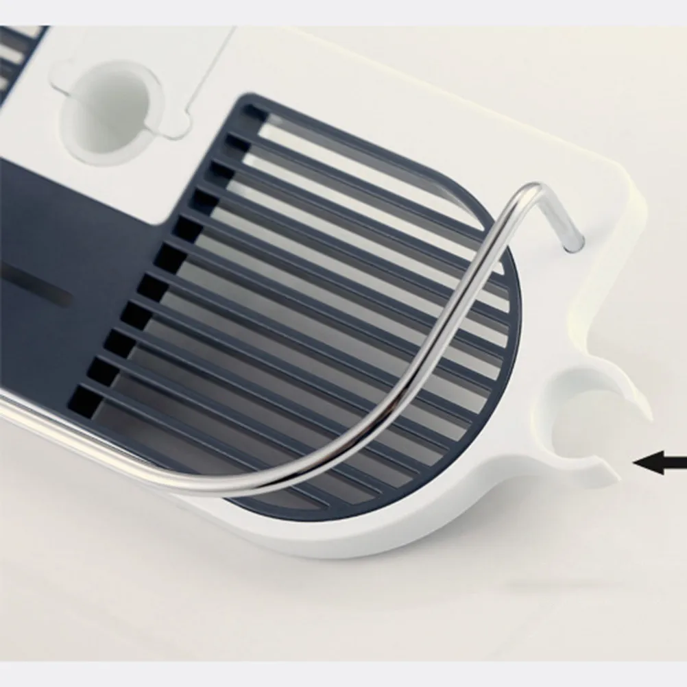 

Регулируемая душевая корзина без сверления для штанг 19-25 мм, 310x120x65 мм, со съемной дренажной системой и держателем для душевой лейки, для мыла и шампуня