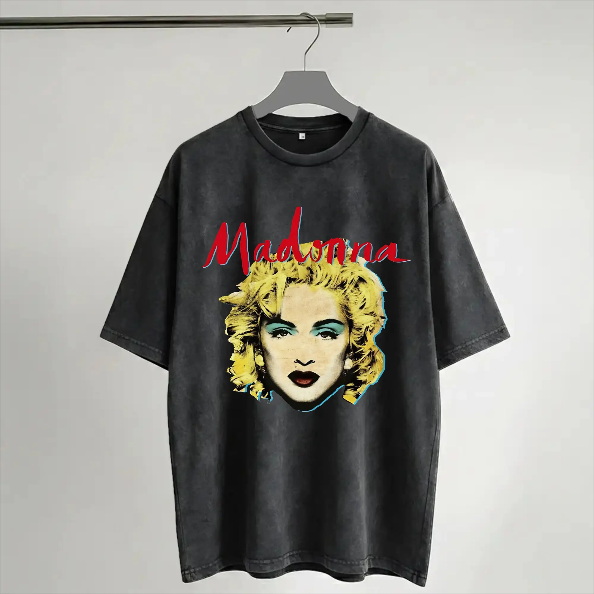 Harajuku Washed Shirts Madonnas CONFESSIONS II Tour 2026  Outfit Vintage T-Shirts Oversize  Streetwear Short Sleeve Printed Tees