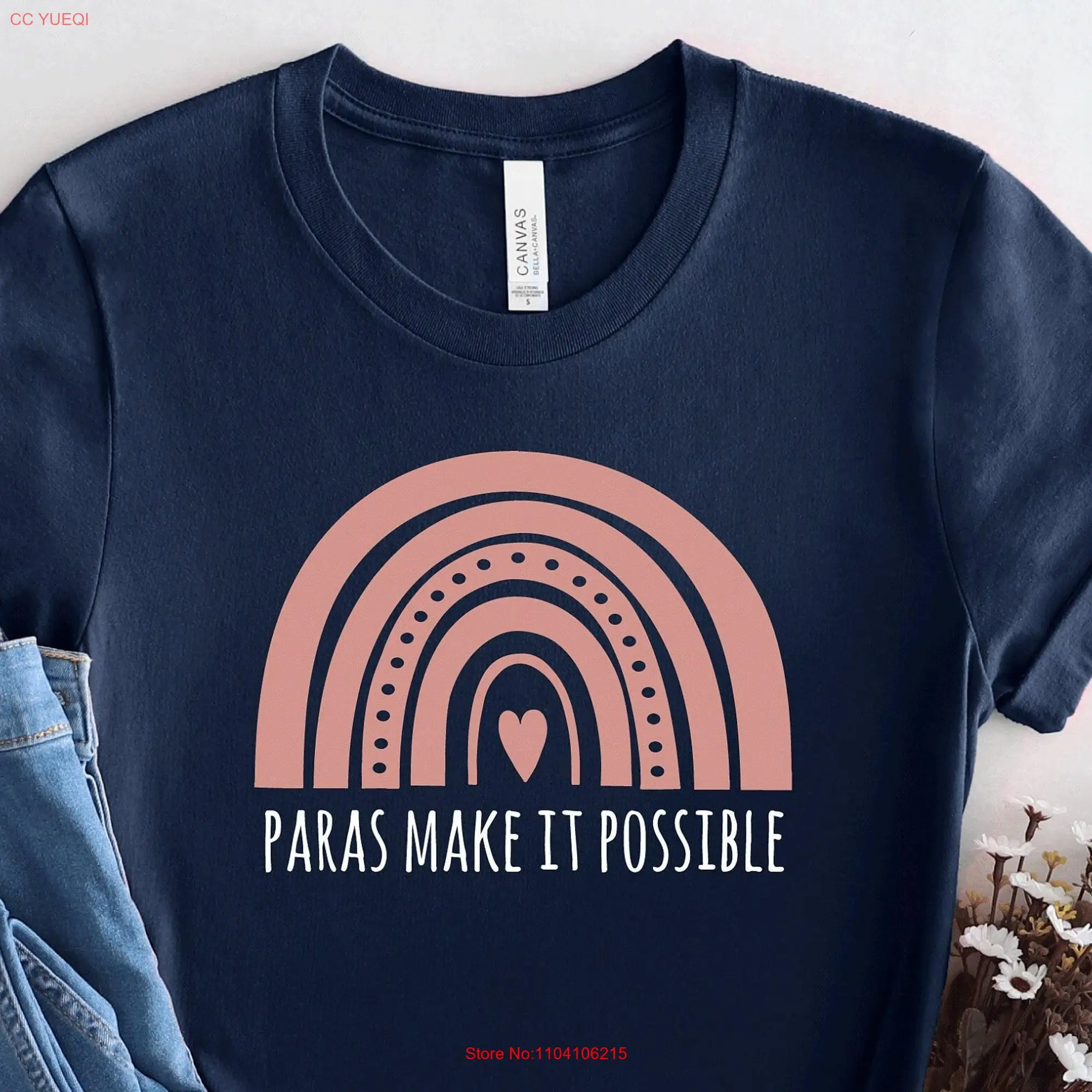 Paraprofessional T Shirt Paras Make It Possible Special Education Teacher Para Assistant Paraeducator PCA609