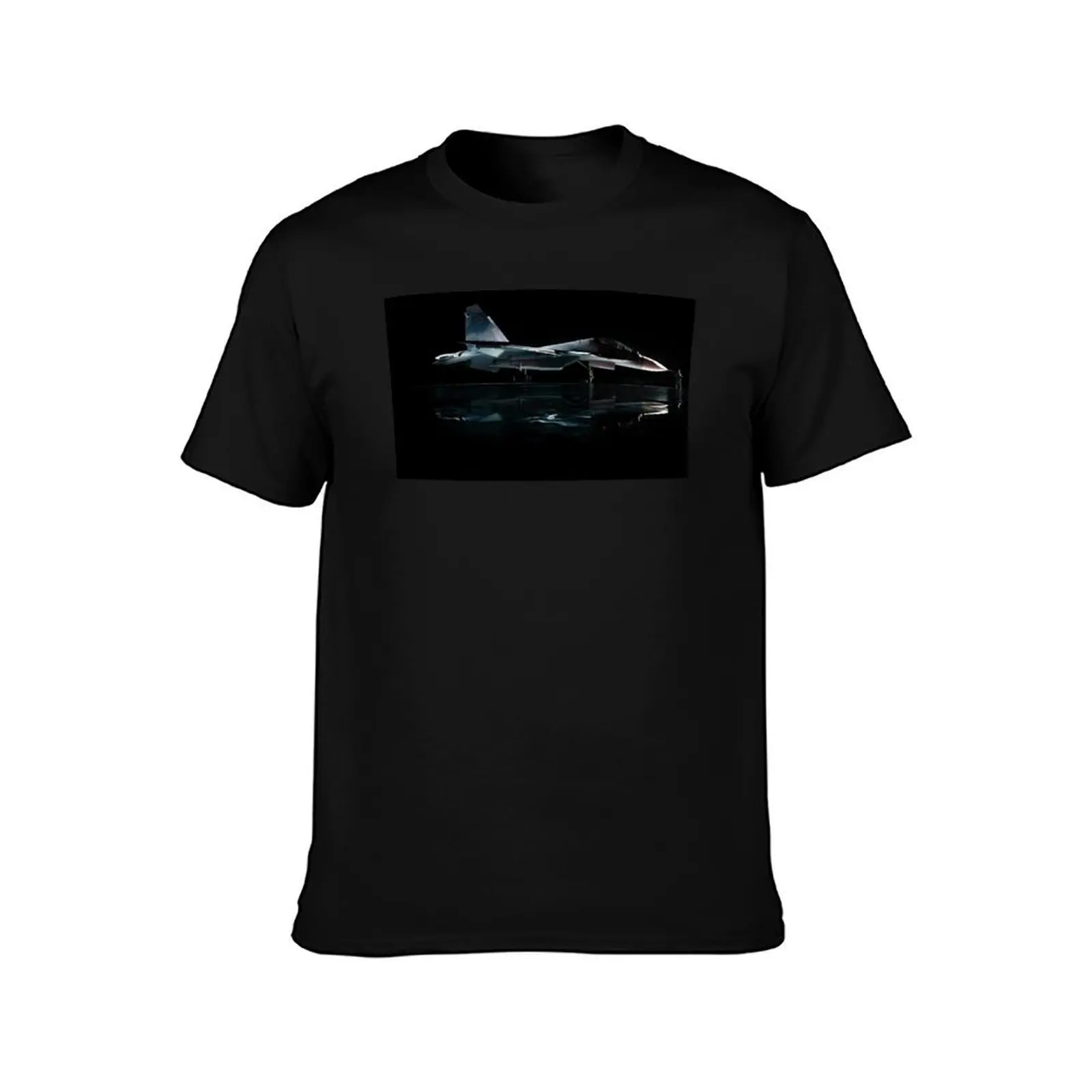Sukhoi Su-35 Flanker T-Shirt Simple Line Art Print Tee T-Shirt