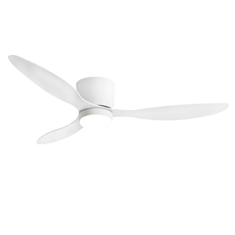 Modern Ceiling Fan with LED Light, DC Motor, Large Air Volume, Remote Control for Kitchen, Bedroom, Dining Room, Patio