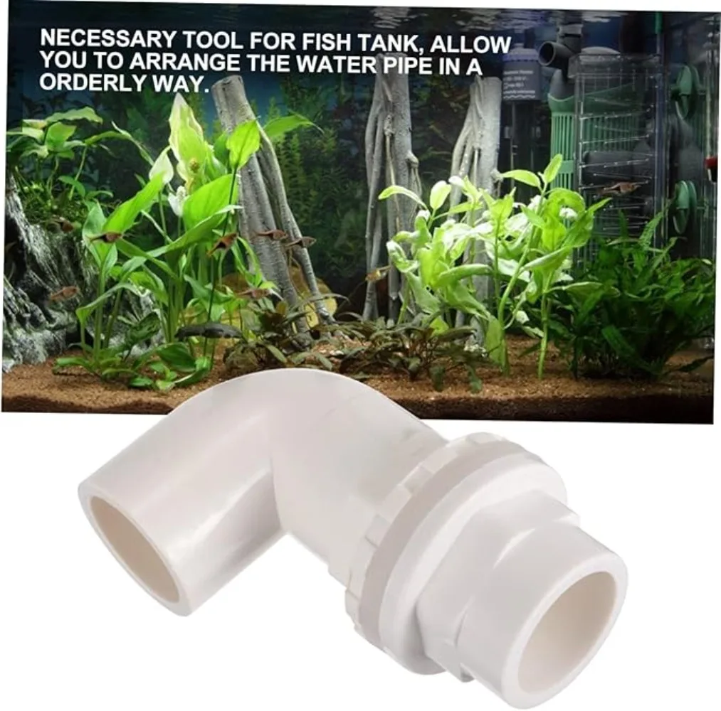 

Аквариум ПВХ 90 ° Угловой дренажный соединитель, переливные соединения для аквариума, впускной отверстие для воды, труба подачи, сливные фитинги «сделай сам», D20 ~ 50 мм