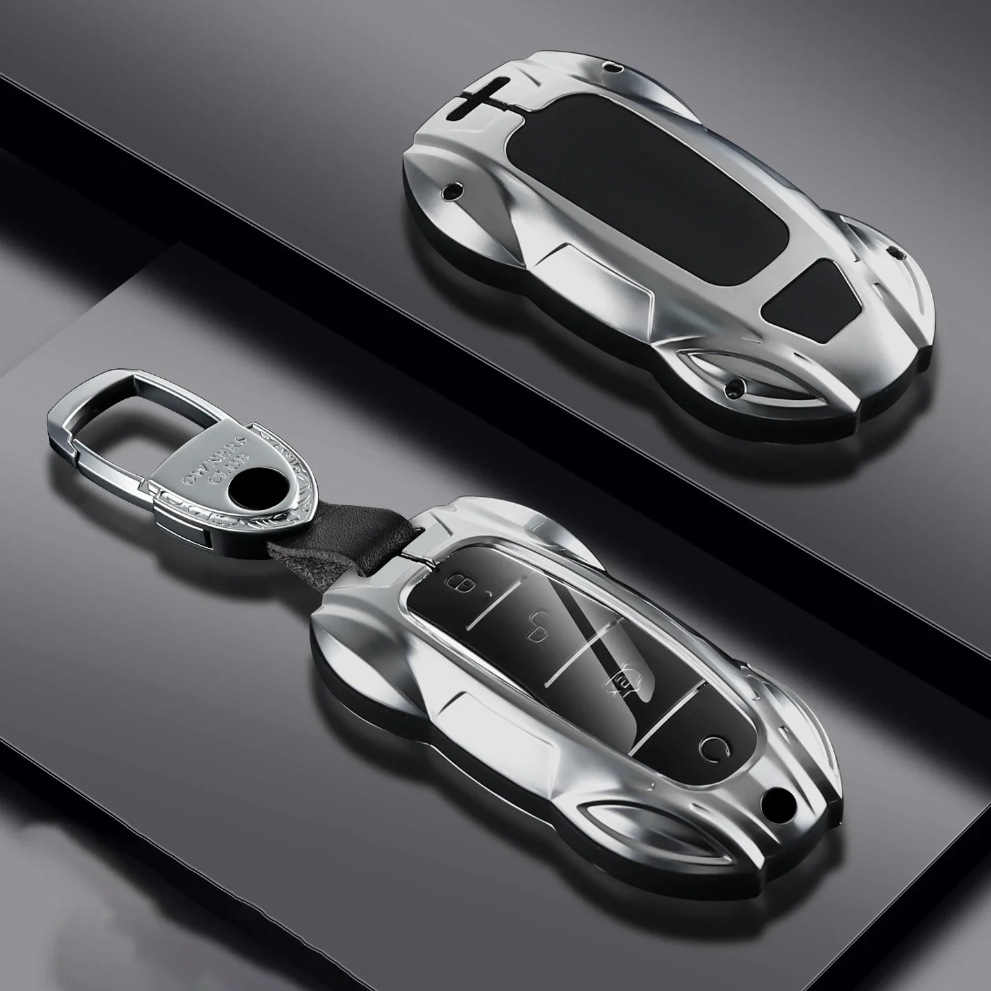 Metal Car Remote Key Cover Case Holder shell Chain Fob For BYD New ATTO 3 Atto2 Song Pro Dmi Dolphin Seal 6 Seal U Sealion 7 EV
