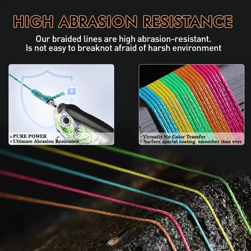 Imagen 2 del producto Sedal de Pesca de 3000M, 8 hilos, 4 hilos, trenzado, 18-88lb, multifilamento suave, superduradero pesca accesorios de pesca pesca accesorios mar accesorios pesca artículos de pesca pesca accesorio señuelos de pesca