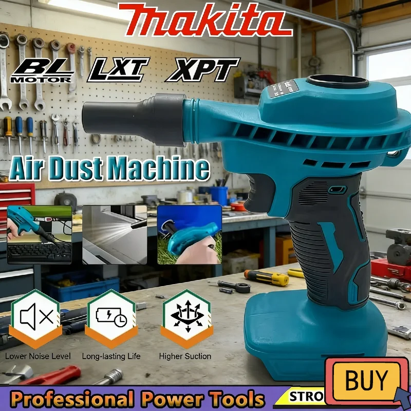 マキタ-エアダストコレクター、高効率充電式掃除機インフレーター、コンピュータークリーニング-18v-電動工具
