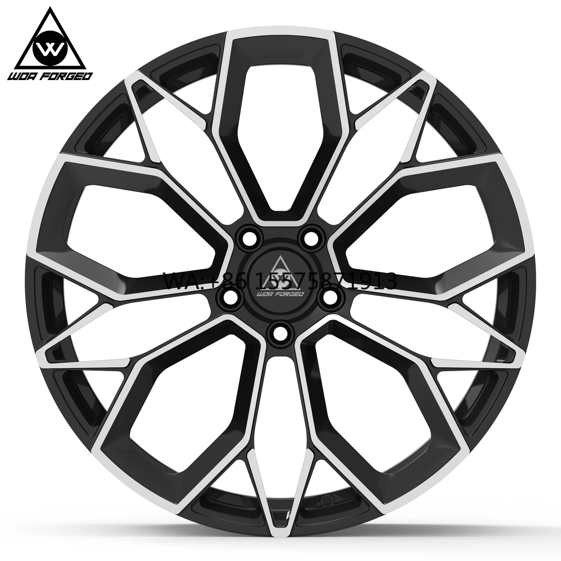 

For Black Machine with Silver Triple Chrome Finish 19 20 21 Inch Snowflake Multi-spokes High-strength Forged 5x114.3 5x120 for G