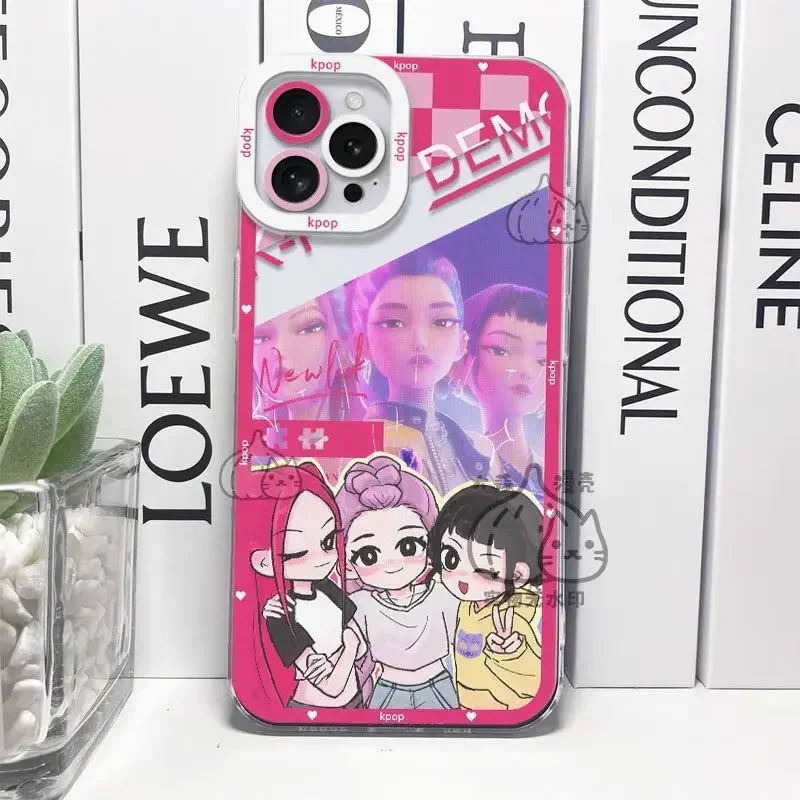 Group Hunter for Samsung Clear Girl Galaxy S25 S24 S23 S22 S21 Ultra Plus S20 FE A73 5G A72 A71 4G A56 A55 5G Cover TPU Case