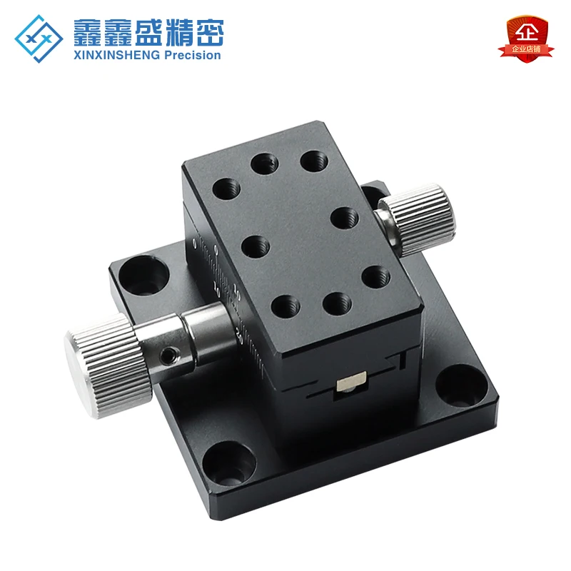 XYZ Three-Axis Moving Elevating Displacement Platform Gear Rack Micro-Adjustment Small Precision Dovetail Slot Manual Slide