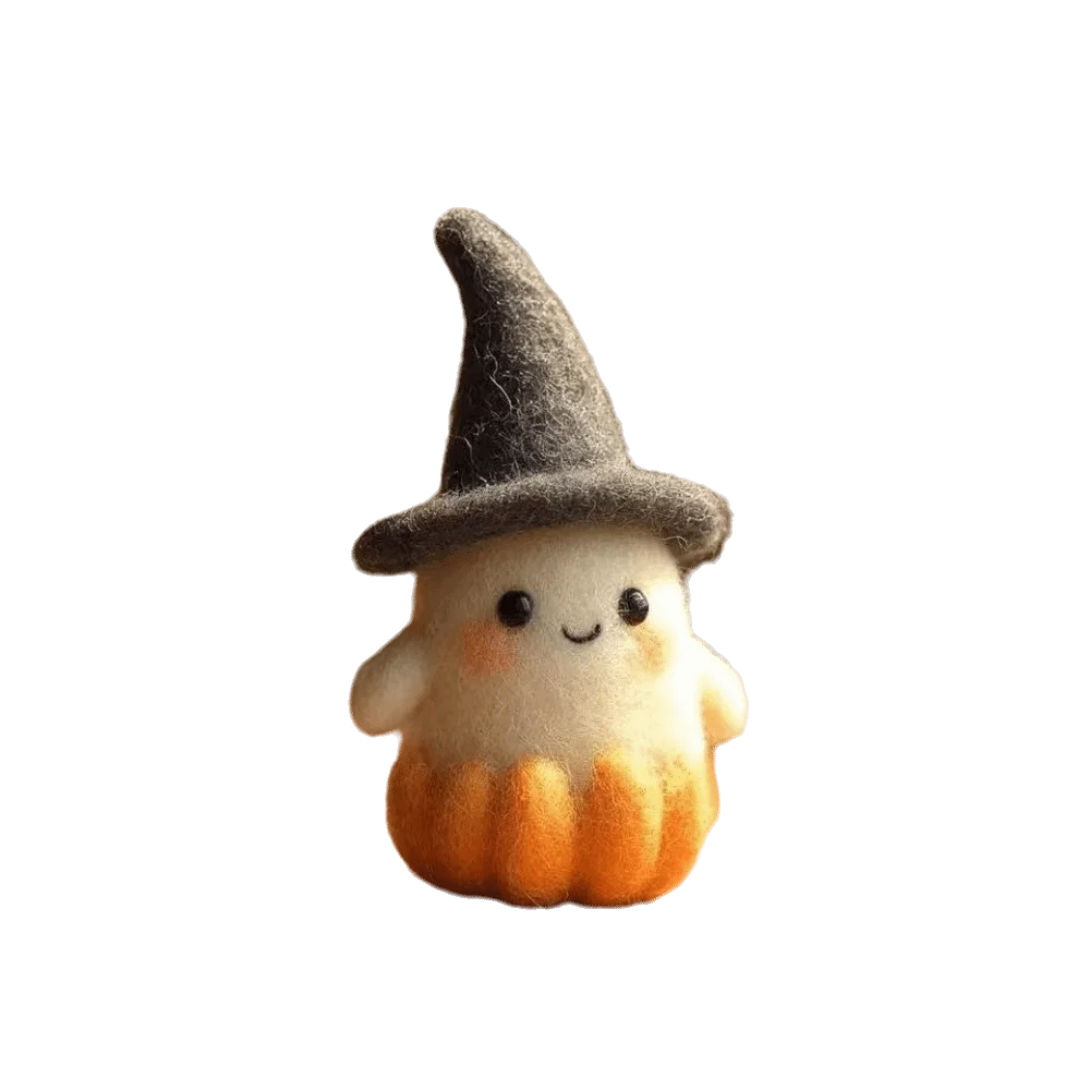 Festival Holiday Gifts Witch Halloween Ornaments Handmade Pumpkin Figurine Cute Funny Halloween Decoration Pendant