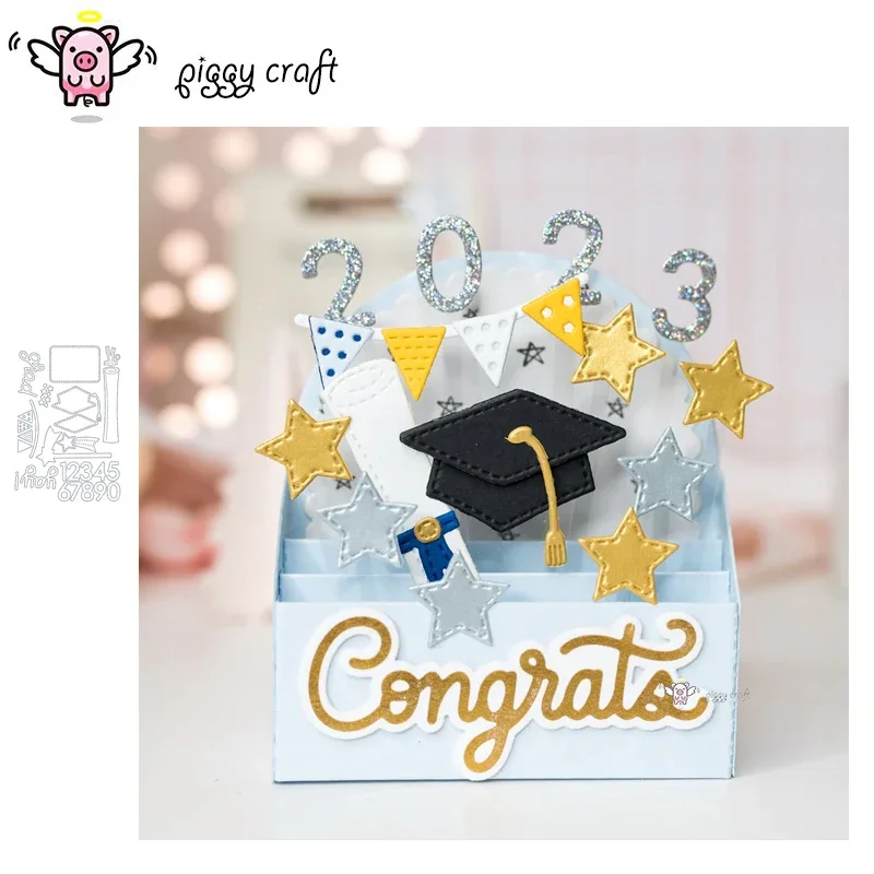 Mmao Craft Metal Cutting Dies Cut Die Mold Graduation Cap Diploma Scrapbook Paper Craft Knife Mould Blade Punch Stencils Dies