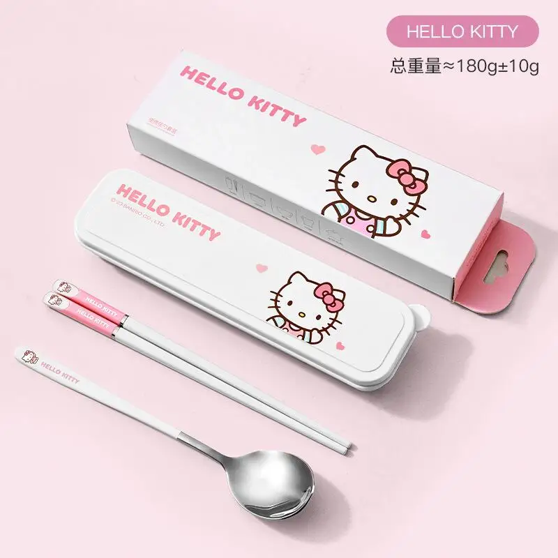 سانريو مرحبا كيتي بلدي ميلودي سينامورول أدوات المائدة زخرفة ضرب المنتج منتج جديد لطيف الكرتون المحمولة في الهواء الطلق طالب الكبار