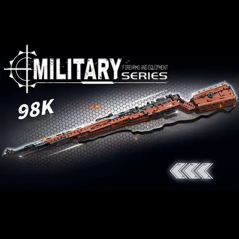 NY MOC WW2 Militär Serie 1206st Kar98k Gevär Vapenmodell Byggblock Kits Montering 98K Modell Klossar Leksaker För Barn Present 10 best sales kar98k Lego-leksak - №7