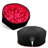 Gorro de terapia de luz roja, gorro de tratamiento LED de infrarrojo cercano para el crecimiento del cabello, relajación de la cabeza, alivio del cuero cabelludo, dispositivo de prevención de pérdida