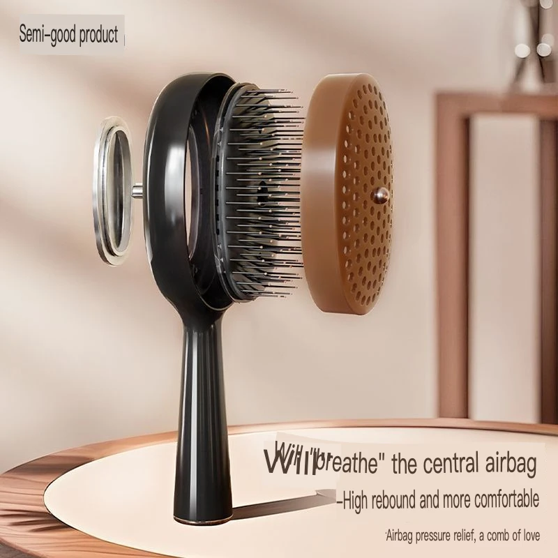 Women's High-End Press-Type Airbag Long Massage Comb for Home Use Volumizing Smooth Hair Professional Hair Care Tool
