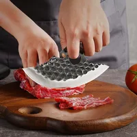 WXCOO Forged Knife Multifunctional Kitchen Knife Stainless Steel Boning Meat Cleaver with Bottle Opener Pocket with Knife Cover 5