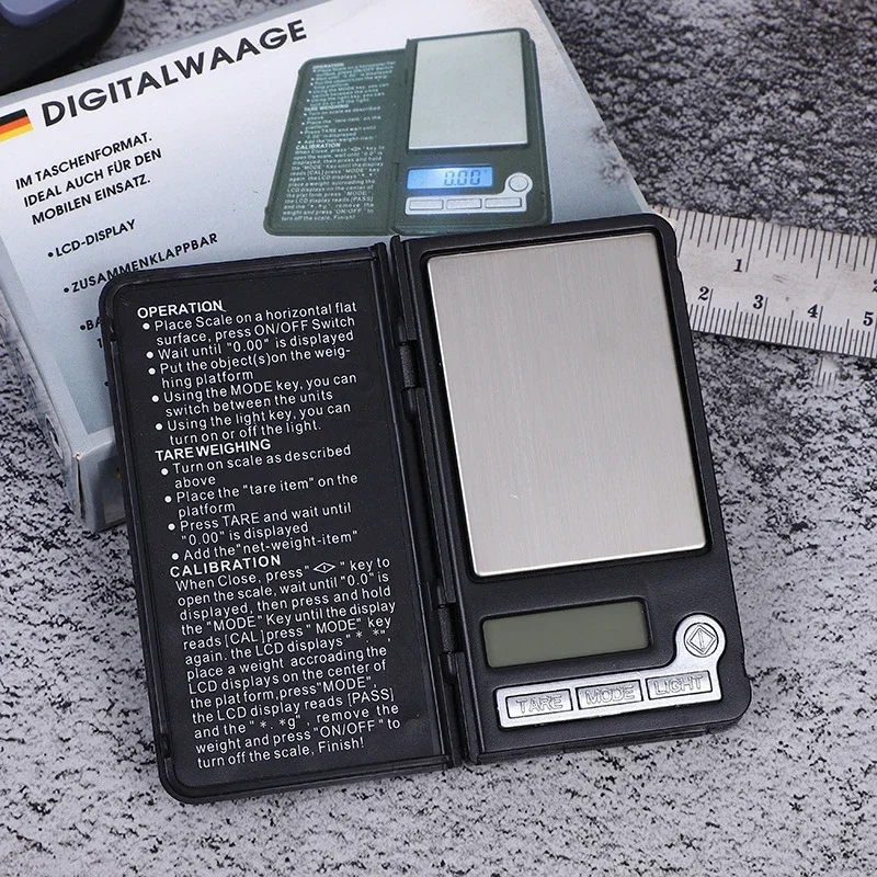 100g/200g 0.01g Portable Digital Pocket Scale Jewelry Mini Stainless Steel Electronic , Gold Gram Balance Weight Scale