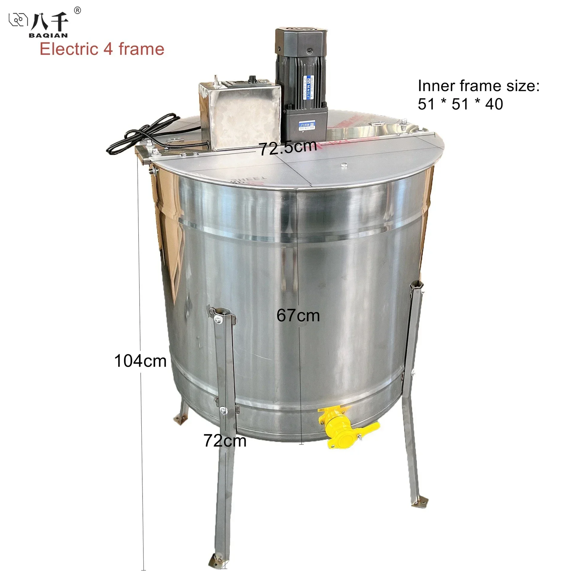 BAQIAN Beekeeping Equipment Electric Dadant Honey Extractor Radial Honey Extractor with Motor