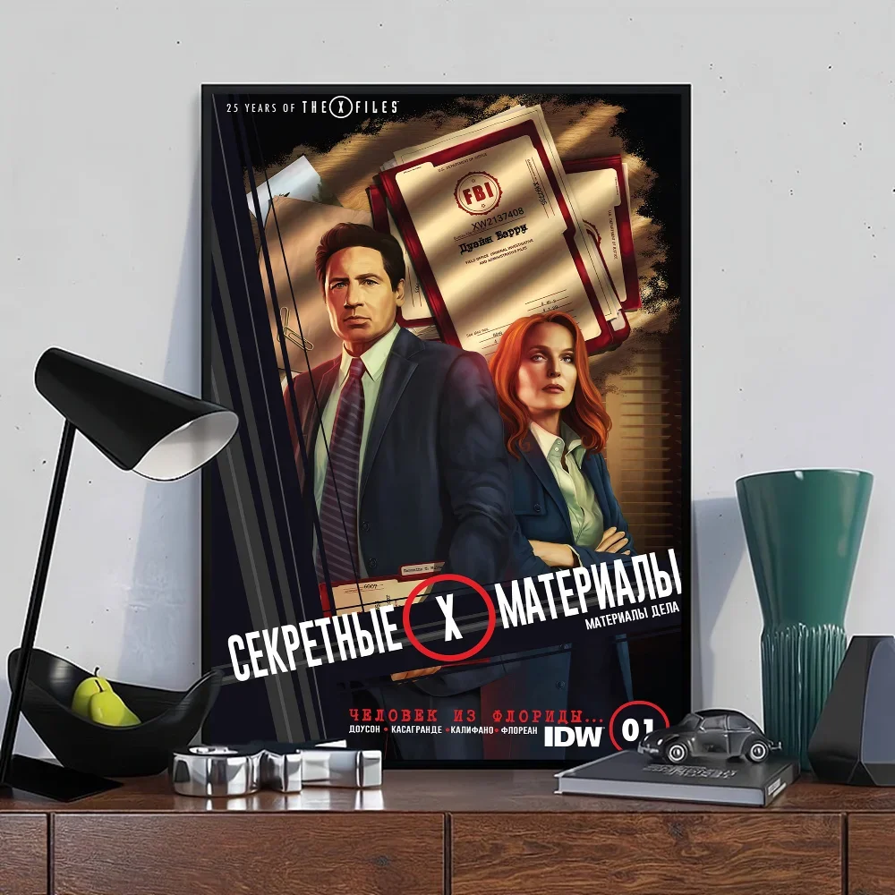 أريد أن أصدق ملصقات فيلم X ملتقطة ، ملصق حائط فاخر لغرفة المعيشة ، ديكور بار ، عتيق