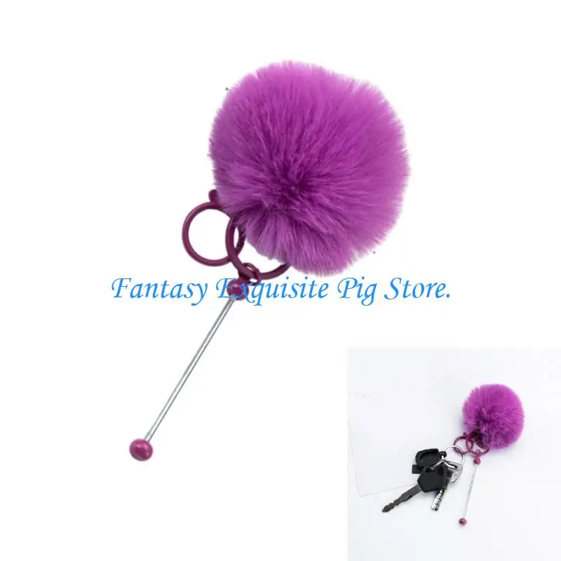 

HXBF 12 Pieces Beadable Keychain Charm for Craft and Student Supplies Decoration