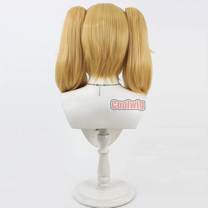 Coolwig الاصطناعية الشعر Grok Ani تأثيري الباروكات الظاهري YouTuber Grok Ani 35 سنتيمتر قصيرة مستقيم شقراء ذيل حصان شعر مستعار مقاومة للحرارة