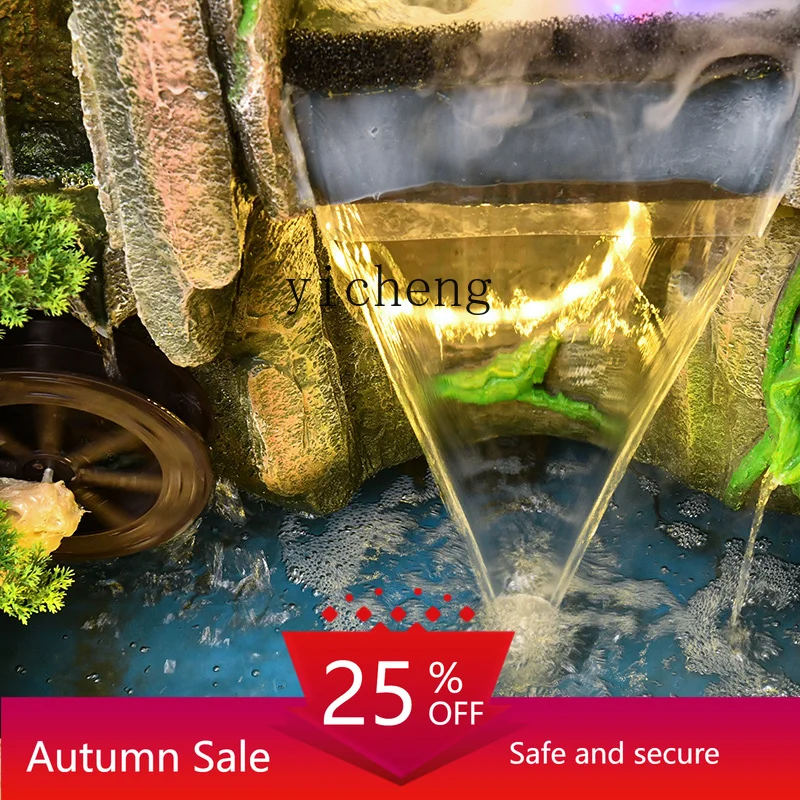 

TWR rockery flowing water fountain decorative landscape feng shui wheel humidifier home lucky ornament home accessories