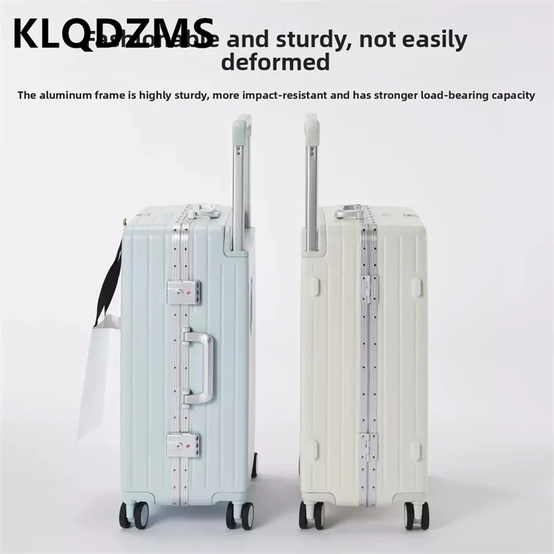 KLQDZMS 20 "22" 24 "26 Zoll Rollkoffer mit Fächern, neuer Boarding-Koffer aus ABS+PC, großer Koffer mit robuster und langlebiger Konstruktion