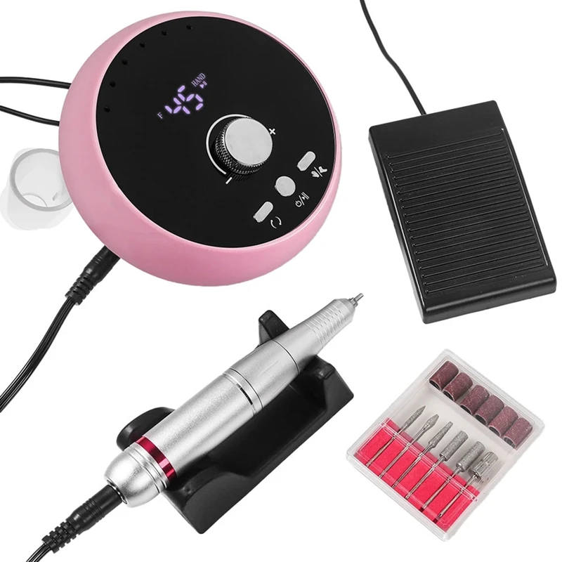 Trapano elettrico per unghie Macchina per manicure professionale Motore senza spazzole Levigatrice per unghie Set Attrezzatura per lucidare le unghie SPINA USA