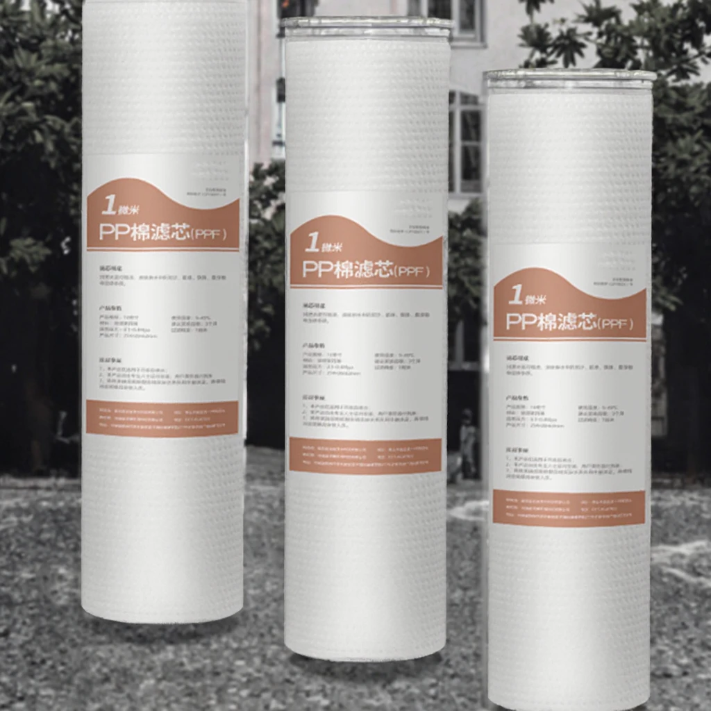 50PCS 10 Inch Home RO Water Purifier Replacement Filter Element Five-Stage PP Cotton RO Carbon Block Cartridge 75 GPD