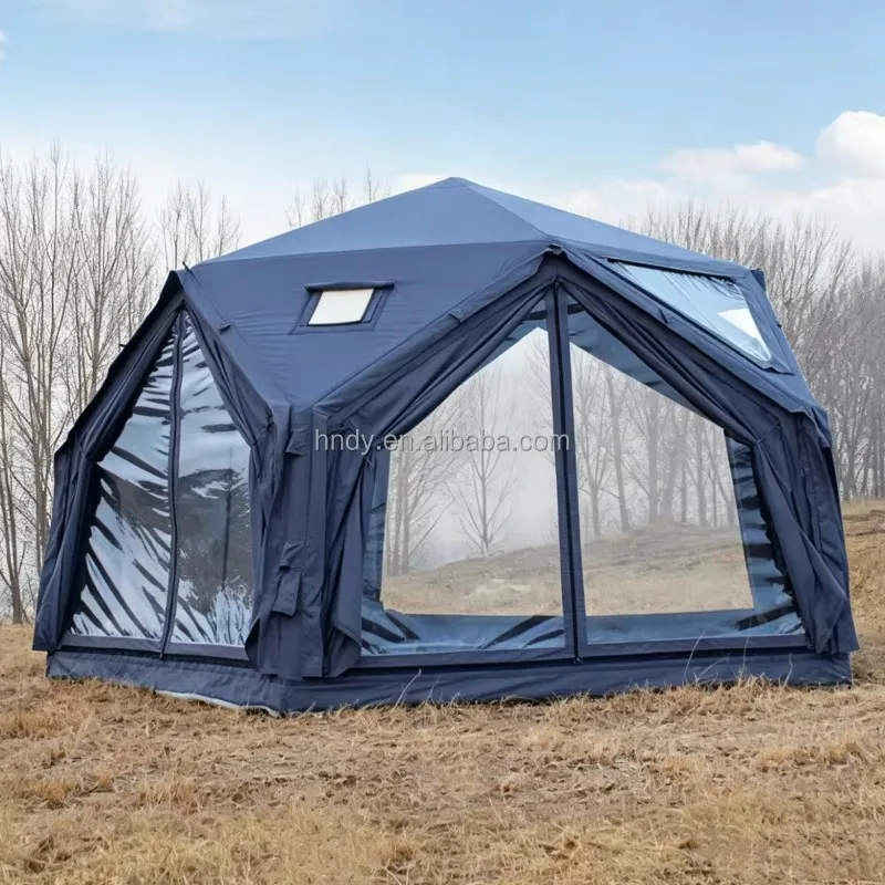 Newest Integrated Inflatable Tent Three Bedroom Four-season Air Tent Outdoor Family Camping