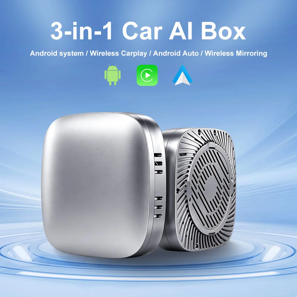 Android13 CarPlay Ai Box Wireless Box für Netflix YouTube Wireless Carplay Android Auto Fahrzeug-Smart-Systeme für kabelgebundenes Carplay