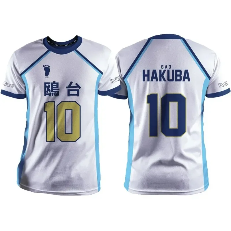 

Haikyuu Kamomedai, белая мультяшная Аниме Косплей Мужская футболка, летняя детская футболка с коротким рукавом, топы 2024, модная женская футболка