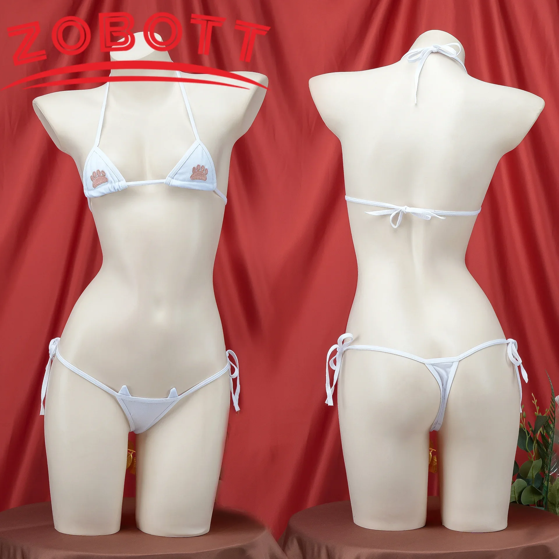 الملابس الداخلية تأثيري البسيطة مثير حمالة صدر وسراويل داخلية مجموعة النساء اليابانية الملابس الداخلية النسائية لطيف القط باو ملابس خاصة ملابس السباحة لوليتا اللباس