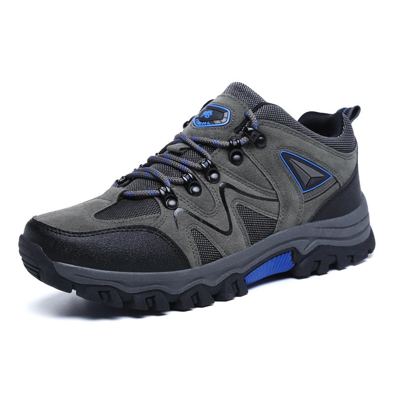 2025 Men's Hiking Shoes Suede Leather Outdoor Wear-resistant Men Trekking Shoes Walking Hunting Tactical Sneakers Climbing shoes