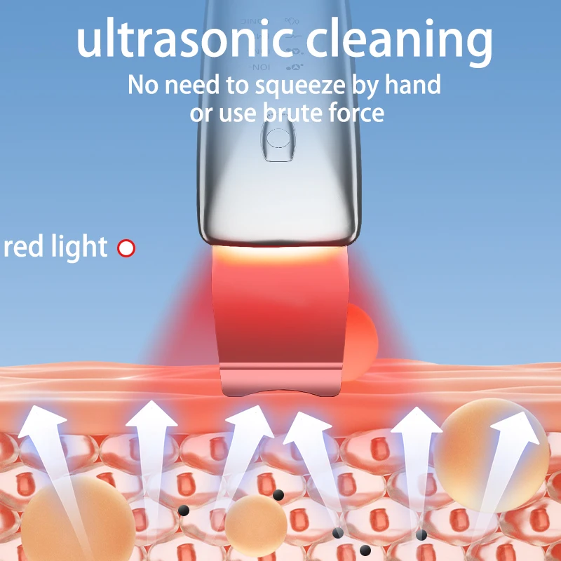 المكتبة الذكية أداة التجميل المنزلية السوداء مجرفة بالموجات فوق الصوتية تهتز سكين كهربائي لإزالة الرؤوس السوداء تطبيق العناية الشخصية #6