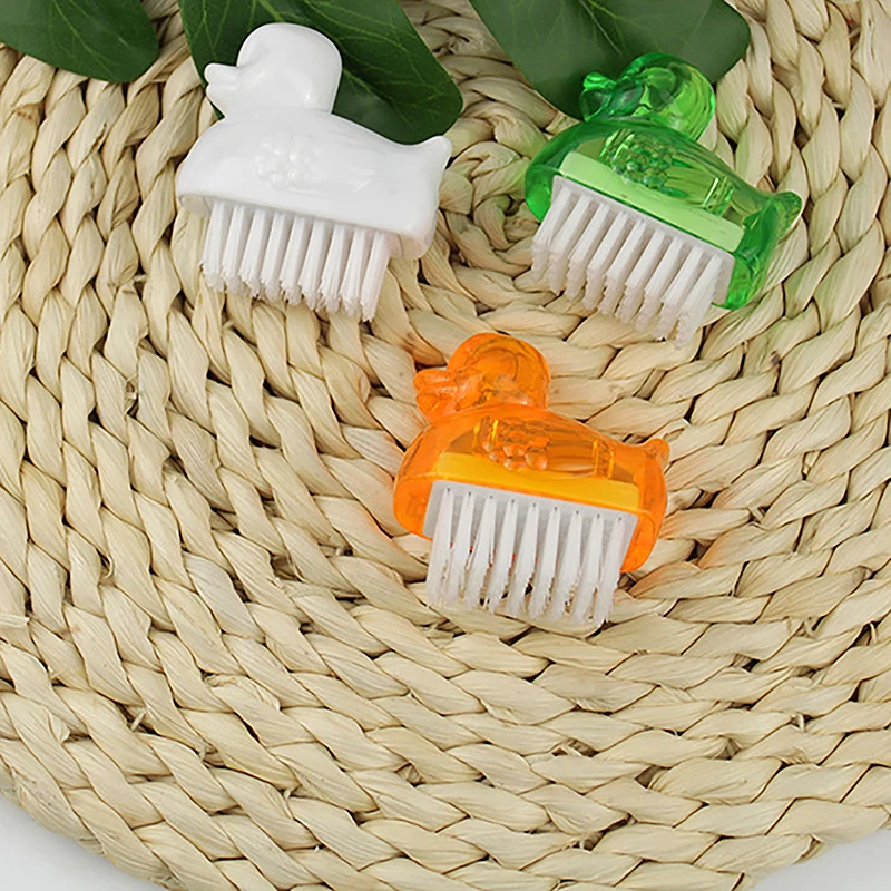 Brosse à Ongles en Forme d'Animaux pour Manucure et Pédicure, Doux, Élimine la Poussière, Livres en Plastique, Ensemble d'Outils pour Salon