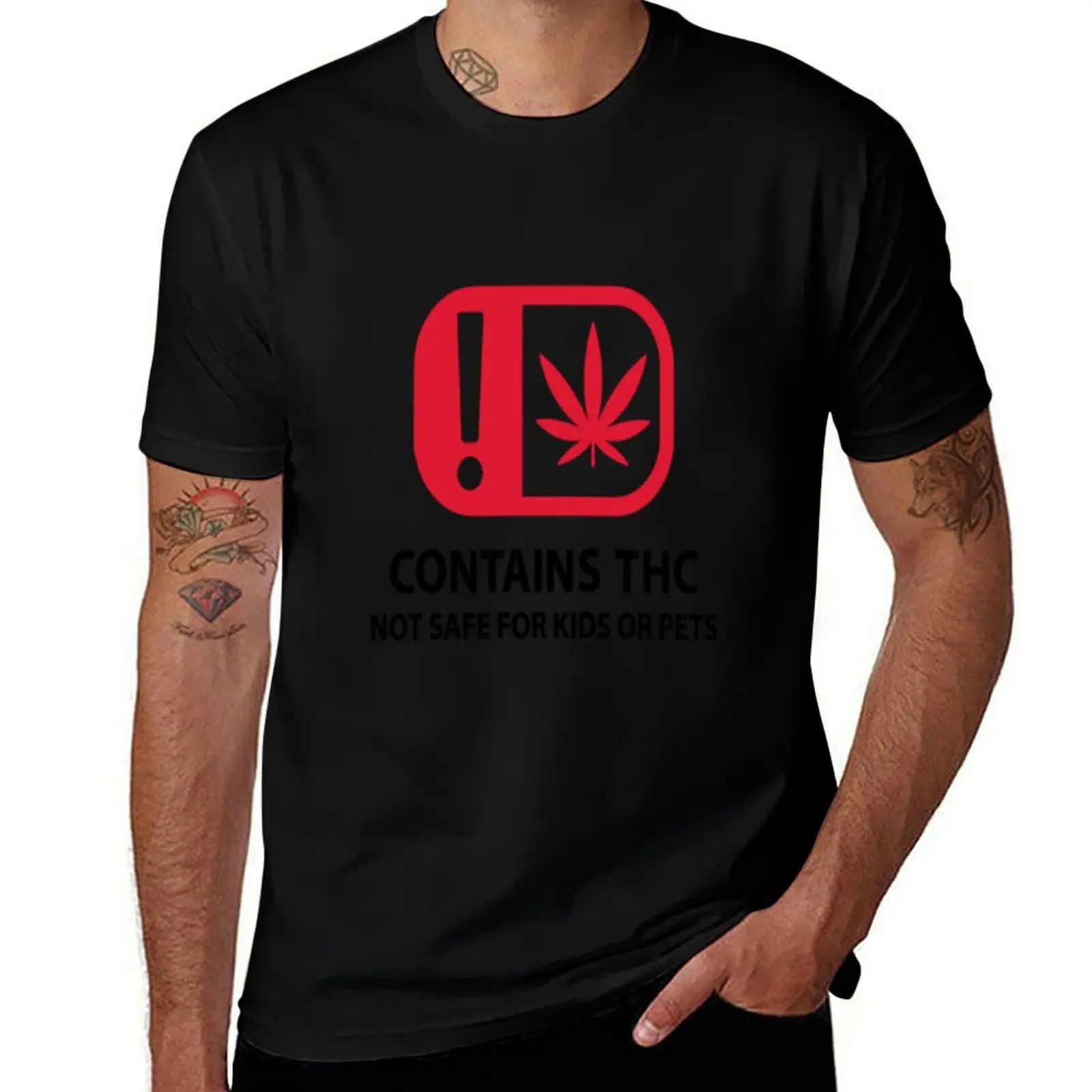

THC warning T-Shirt t shirt man plain mens graphic t shirts T-Shirt